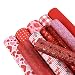 Caydo 10 Pieces Valentine's Day Faux Leather Printed and Glitter Leather Fabric Sheet for Earrings and Hair Bows Making (8.3 inch x11.8 inch)