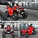 Costzon Ride on ATV, 6V Battery Powered Kids Electric Vehicle, 4 Wheeler Quad w/Headlights, MP3, USB, Volume Control, Large Seat, Electric Ride on Toys for Boys & Girls (Red)