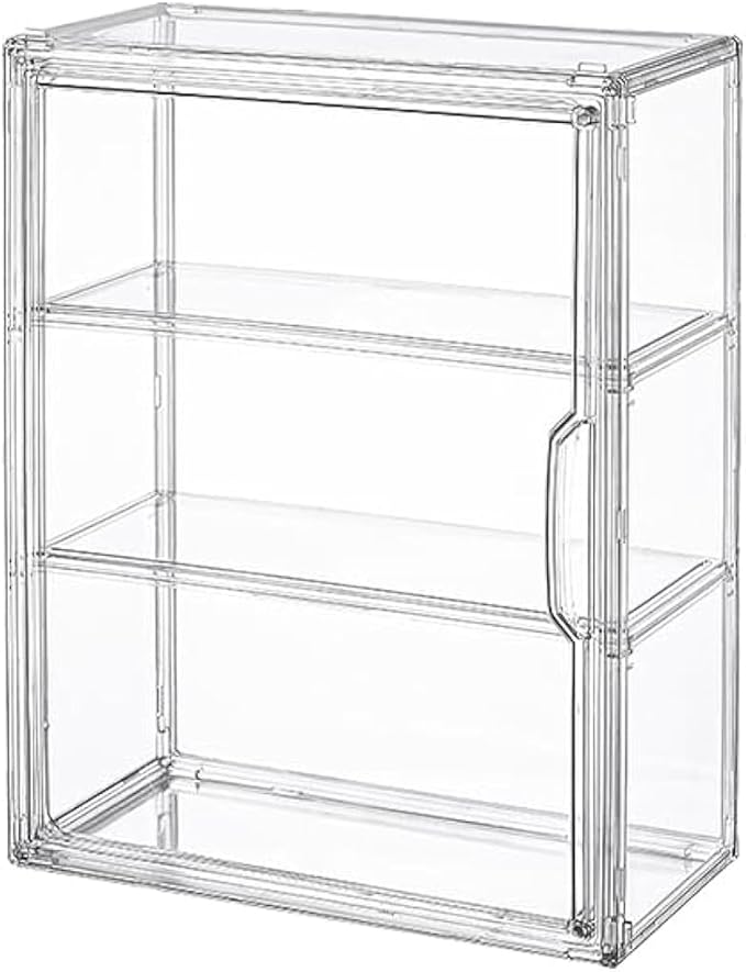 Pokémon Collection Blends Cards and Figures 8 61BWaiRdWRL. AC SX679 3 Tiers Clear Display Case for Figures, Acrylic Storage Organizers Box with Magnetic Door, Wall-Mounted Dustproof Showcase for Collectibles Action Figure