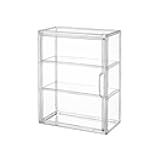 3 Tiers Clear Display Case for Figures, Acrylic Storage Organizers Box with Magnetic Door, Wall-Mounted Dustproof Showcase for Collectibles Action Figure