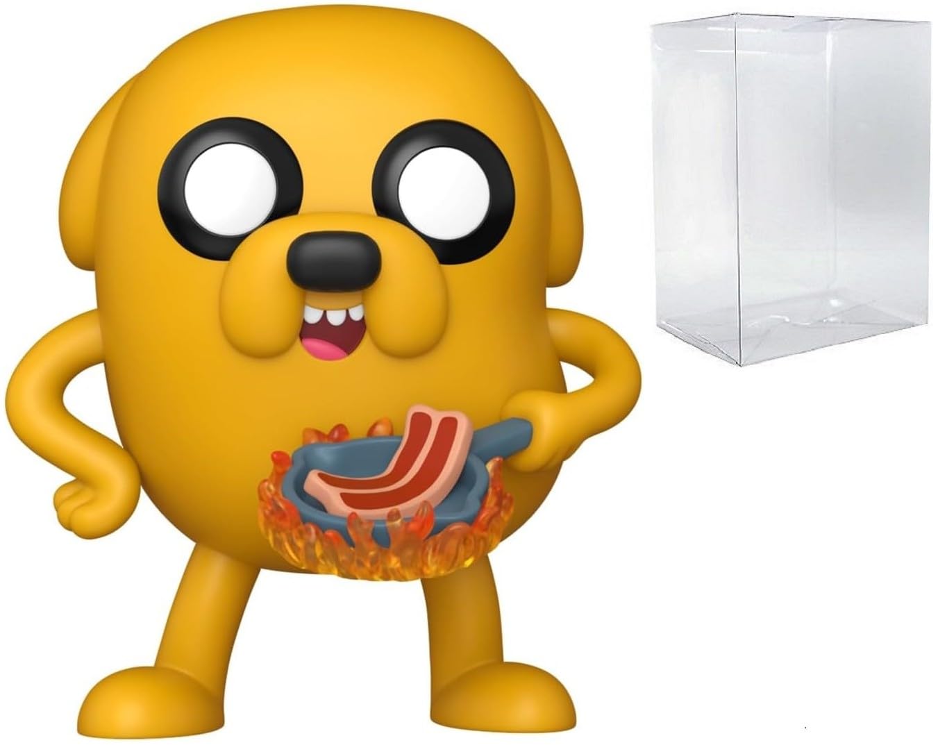 POP Funko Animation: Adventure Time - Jake Vinyl Figure (Bundled with Compatible Box Protector Case), Multicolored, 3.75 inches