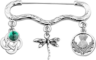 TV Show Inspired Jewelry Scottish Thistle Gifts Dragonfly Charm Brooch Pin