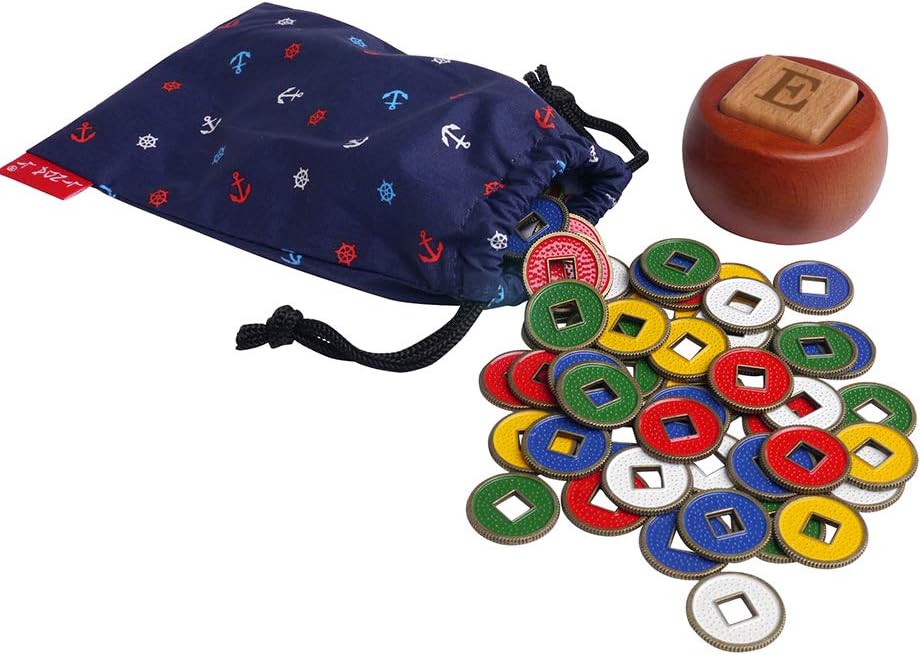 New! - American Mahjong Set The Artisan Collection: Butterfly Series – in Blue Nautical Soft Bag