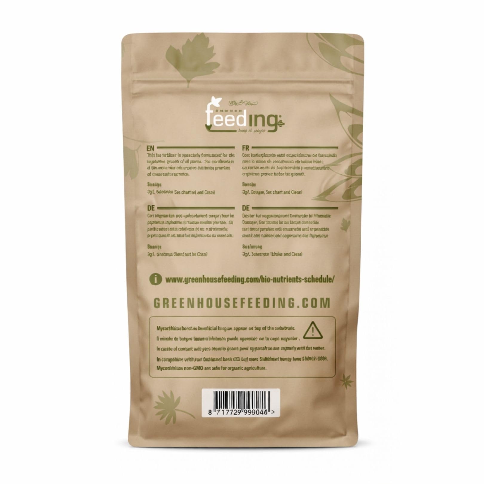 Weedness Green House Feeding Bio Grow 2,5 Kg - NPK Dünger Grow Anbau Indoor Erde Flüssigdünger Organischer Bio