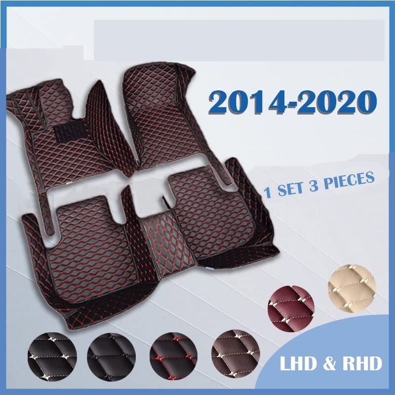 Tapis de sol de voiture LHD personnalisé brun pour Macan 2014