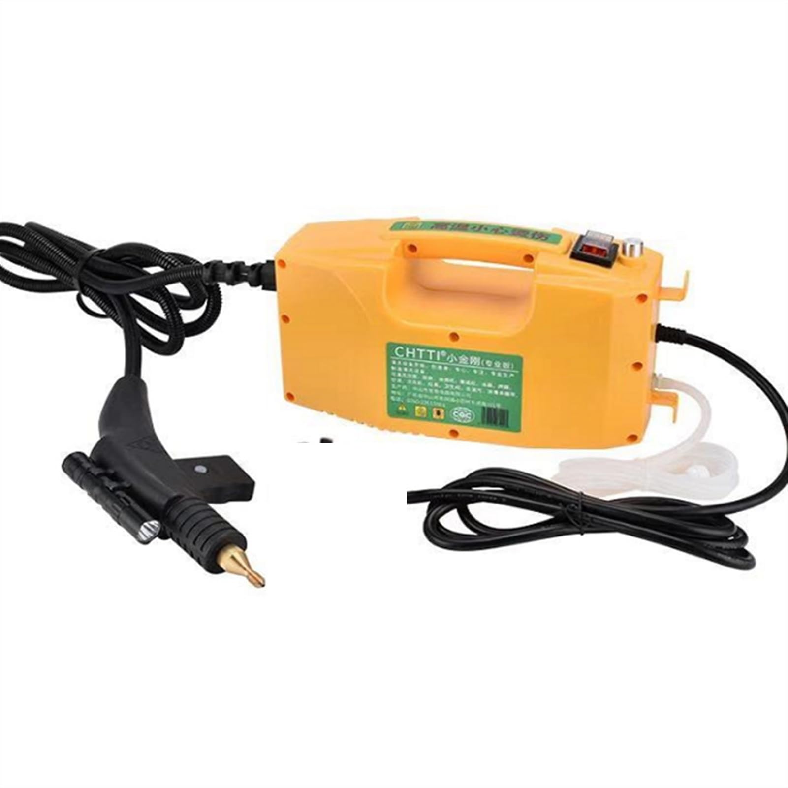 Odkurzacz parowy, 3000W wysokiego ciśnienia Maszyna do czyszczenia parowy pompowanie sterylizacji Dezynfektoor Generator Steam Generator Household Cleaner(Burgundy)