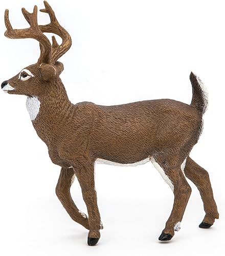 Miniatura 9 de Papo - Figura pintada a mano - Reino animal salvaje - Ciervo de cola blanca -53021 - Coleccionable - para niños - Adecuado para niños y niñas - a