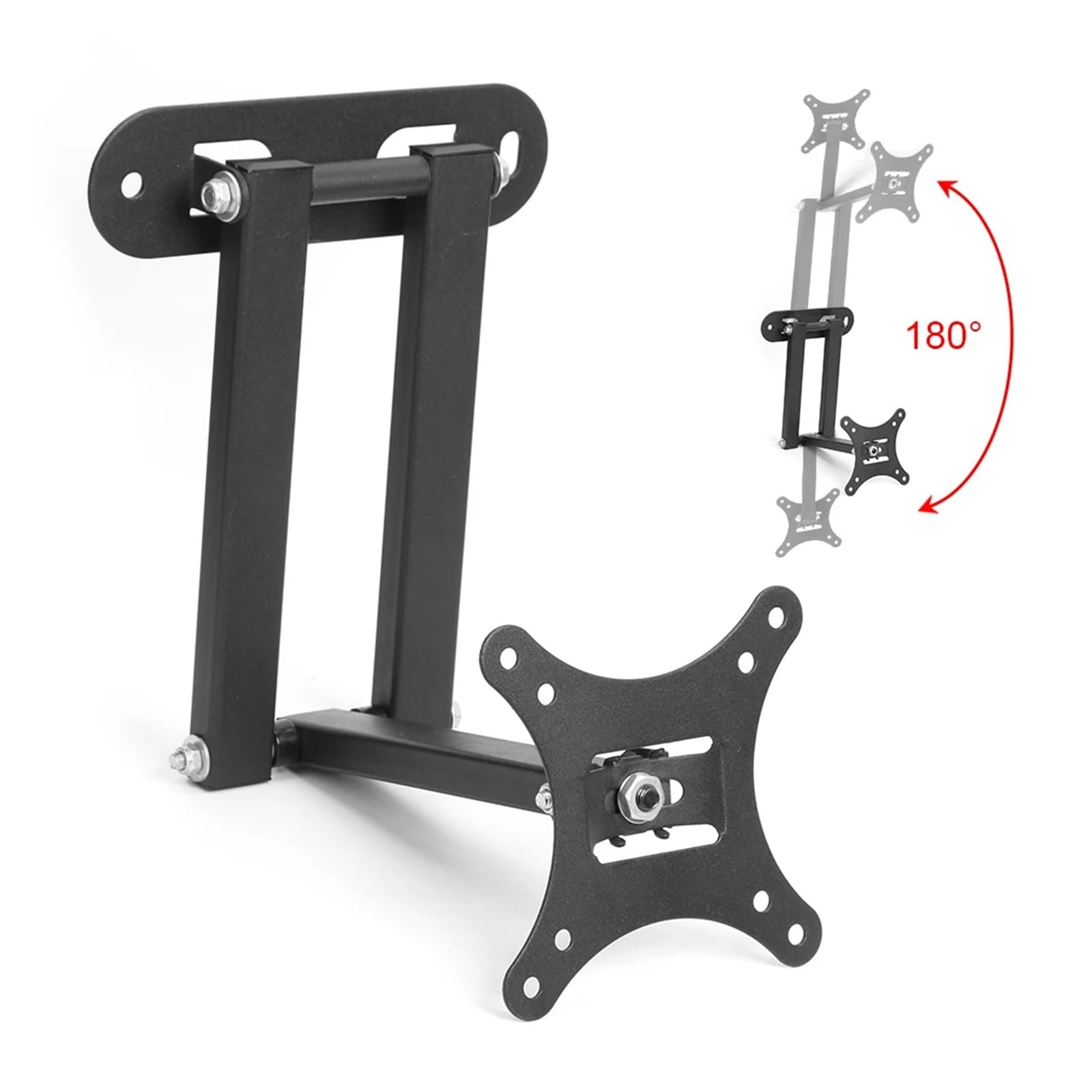 Supporto universale telescopico da parete con supporto di carico 40 kg per monitor LCD da 17 a 32 pollici, supporto di espansione regolabile per TV (2 pezzi)