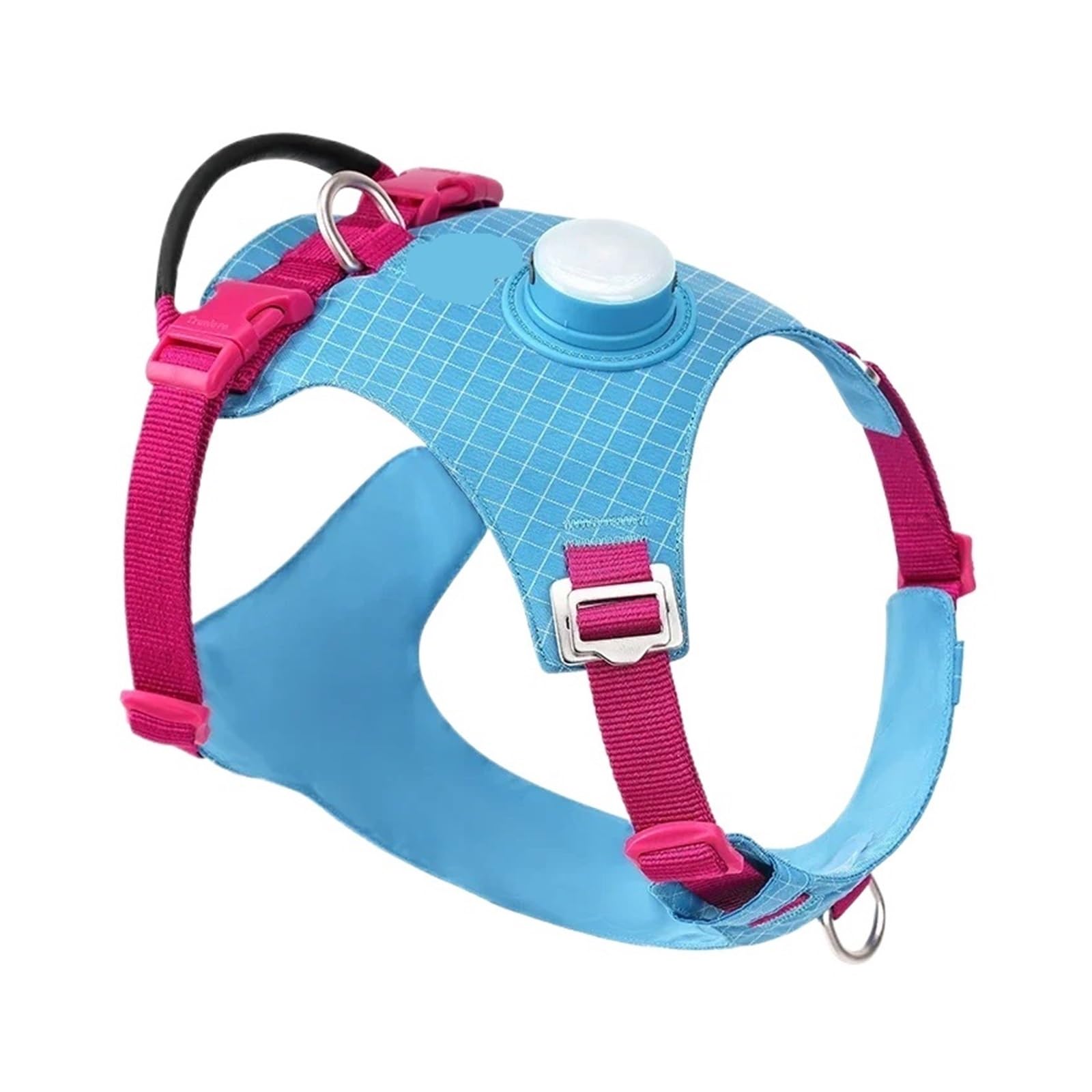 Harnais pour chien et chat bleu M 56-69cm avec 19 modes d'éclairage