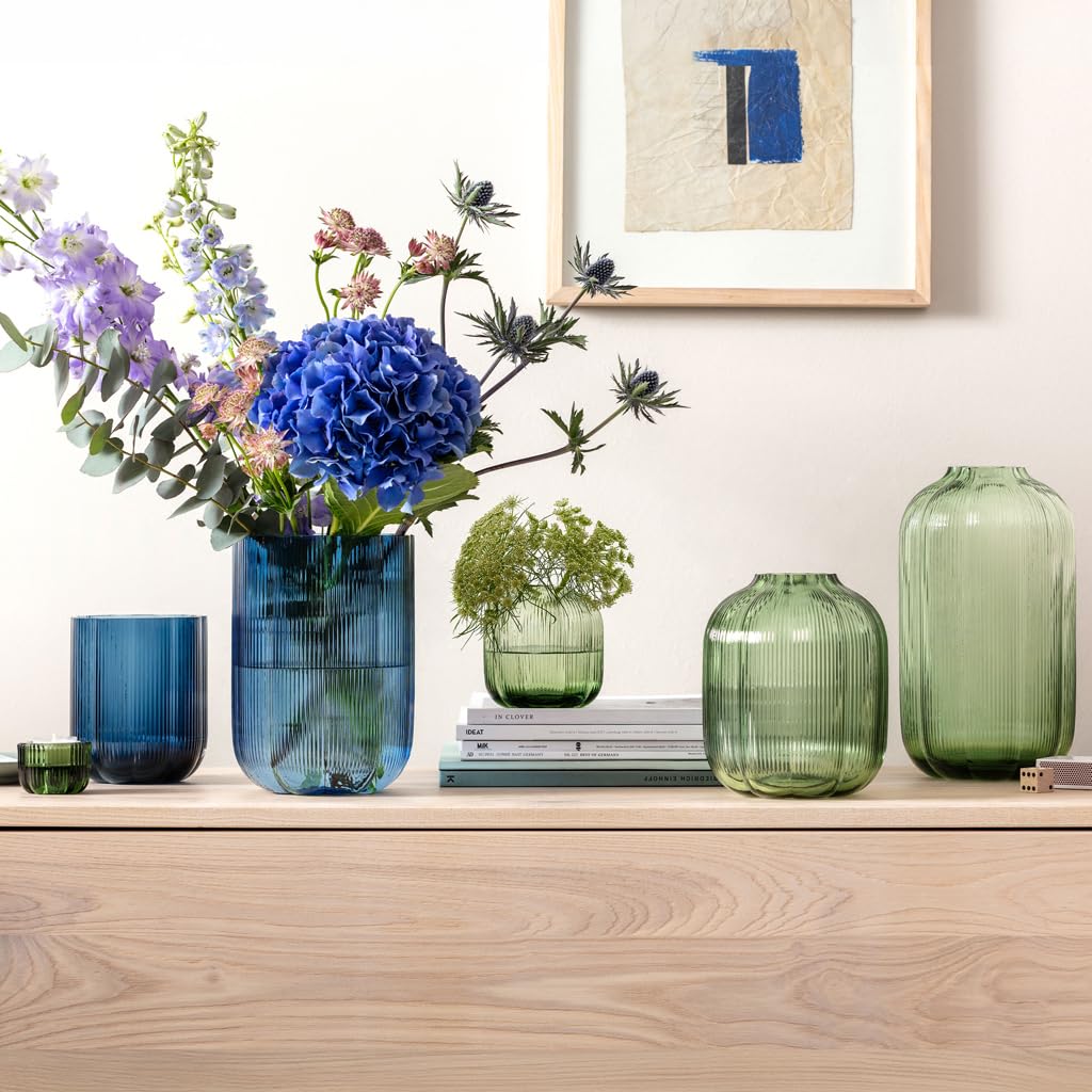 11 Vase Vert Fleur Boch & Villeroy M - Vase - Vert Héritage cm Safe Dishwasher Green, 花瓶・フラワースタンド