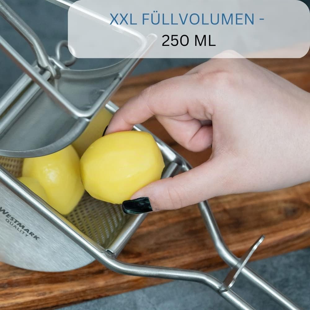 Westmark Kartoffelpresse und Sparschäler, 2tlg. Set, Rostfreier Edelstahl/Stahl, Triangel, Famos, Silber 612622E7