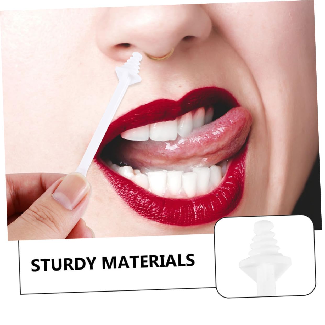 12pcs Facial Hair Removal Tool Nose Waxing Applicators Cold Wax Strips Ear Wax Applicator Nostril Cleaning Spatulas for Nasal Hair Eyebrow