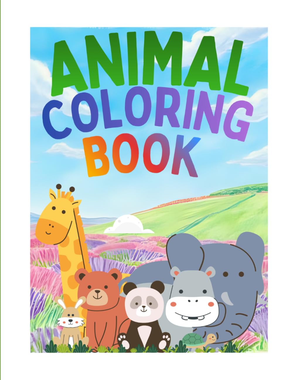Animal Coloring Book For Kids: Fun and Easy Animals to Color for Boys and Girls Ages 3-8