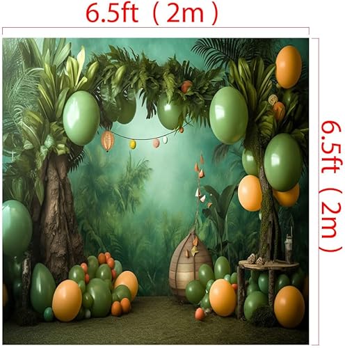 Miniatura 6 de Kate Telón de fondo de globos de bosque de 7x5 pies para niños, tela impresa sin costuras, fondo de fotografía, estudio de fotografía