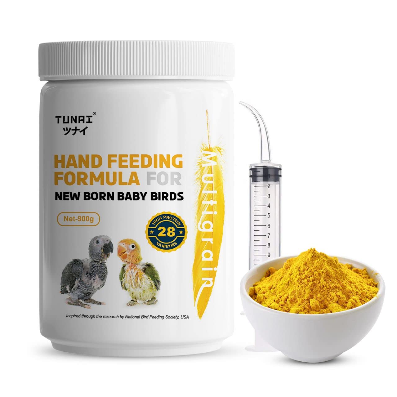 TUNAI Multi Grain Hand Feeding Formula for All Baby Birds Comes with Feeding Syringe, 900G - Powder (B0B1YTM1DQ) Amazon Price History, Amazon Price Tracker