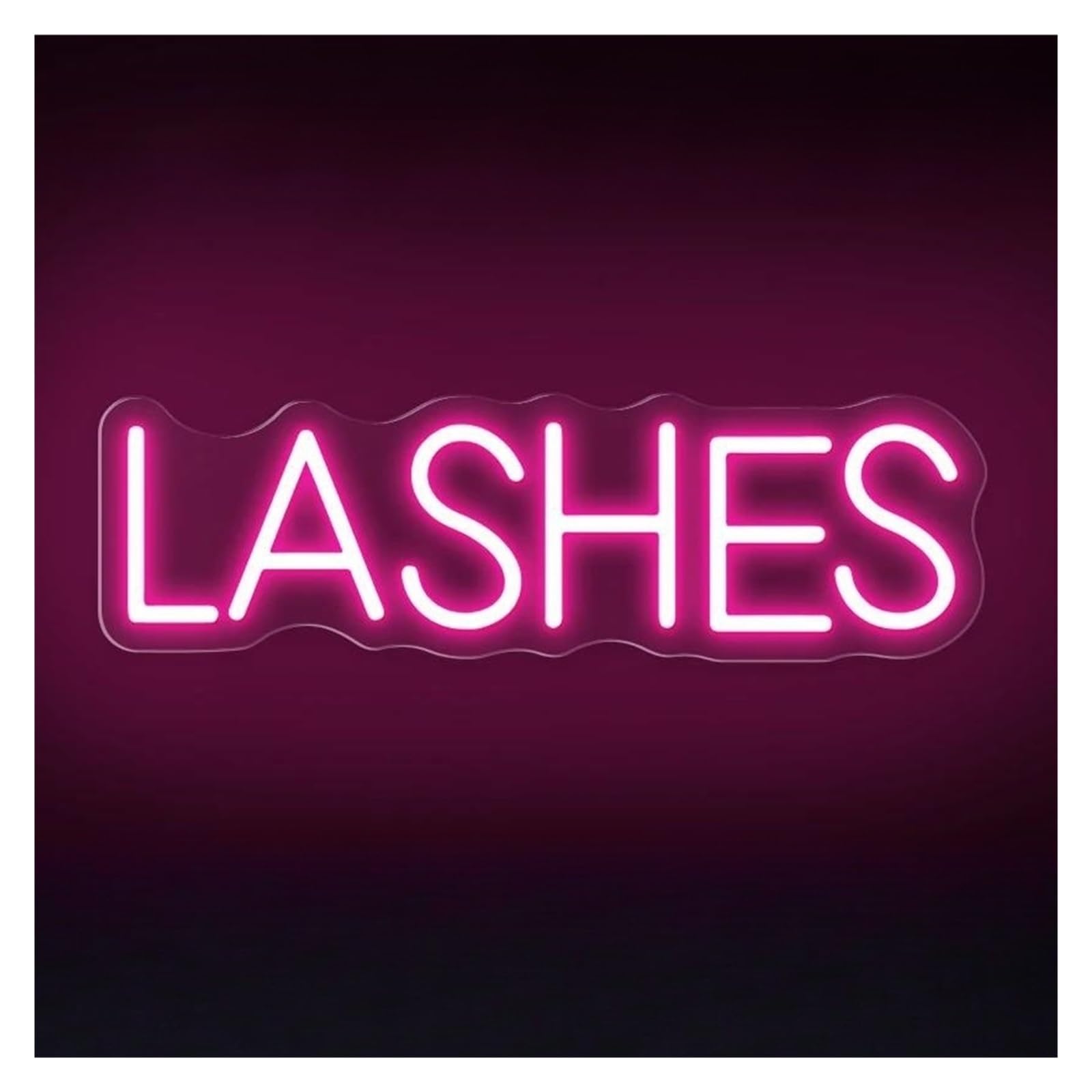 LEMST Sign Lamp Lashes Neon Sign Light Dimmable USB Powered for Beauty Salon Lash Room Barber Shop Tattoo Room Wall Decor 35cmx10.6cm