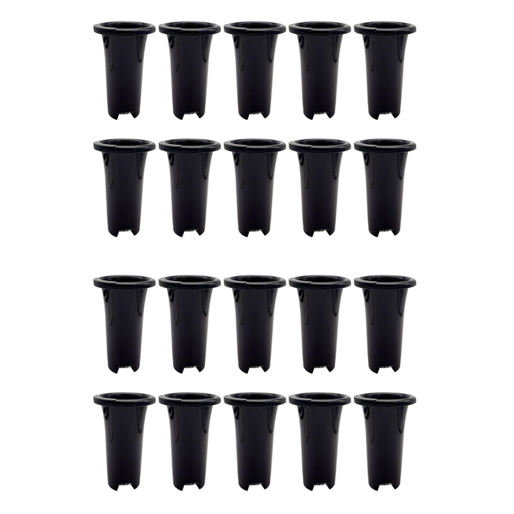 VIOPDER 20Pcs Plastic Deep Plant Nursery Pots, Thick Stable Tall Tree Pots, Reusable Tall Seedling Plant Container Pots, Deep