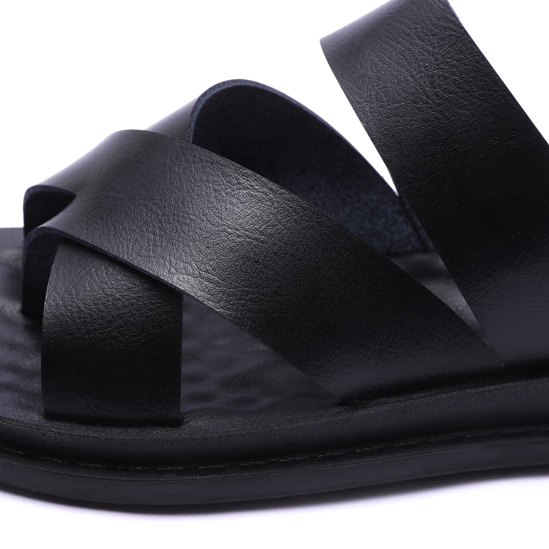 Harssidanzar KM221UK KM221UK - Sandali da uomo con spalline incrociate, infradito da uomo