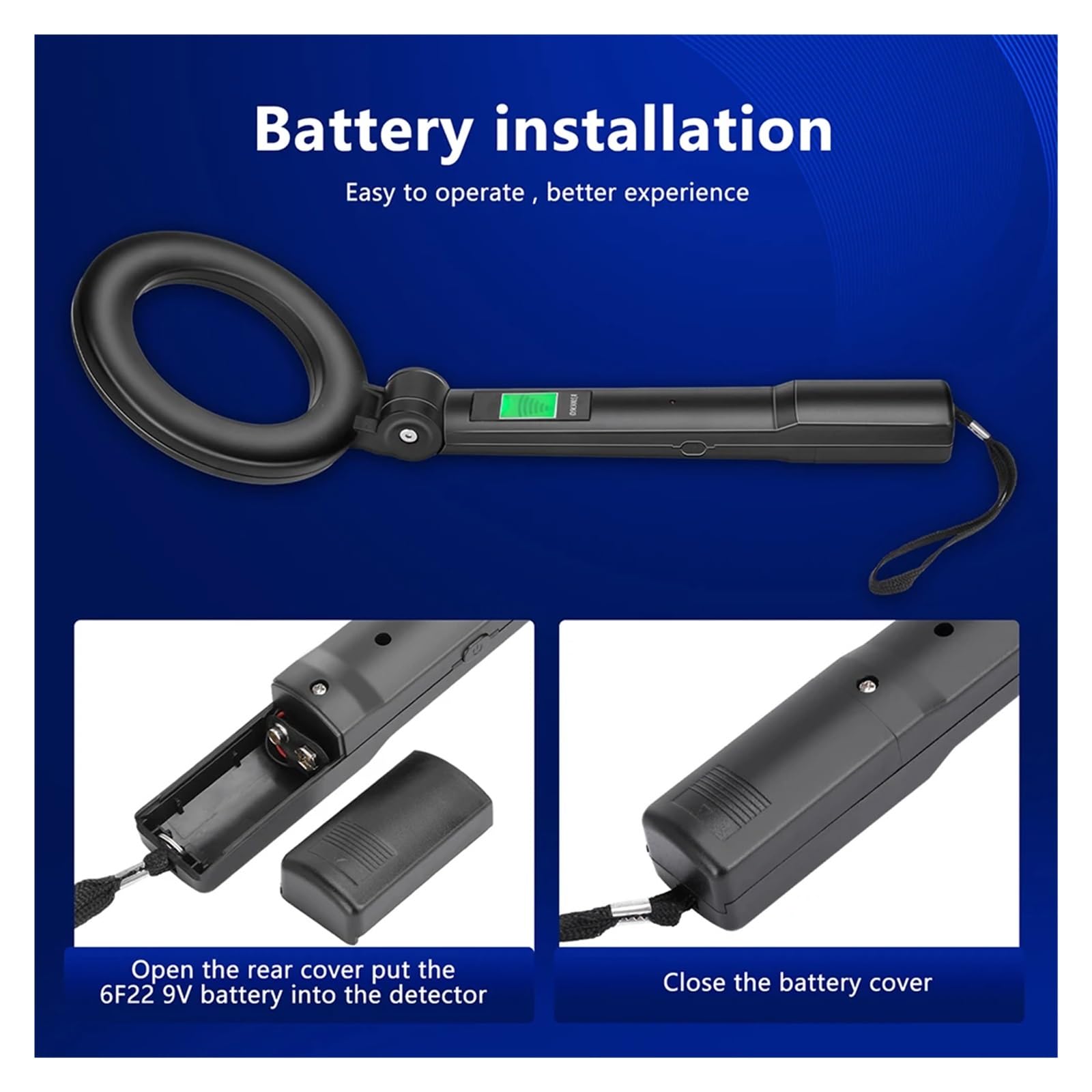Wykrywacz Metalu, DM3004A Profesjonalny wykrywacz metali LED, przenośny pinpointer ze skanerem alarmowym i kontrolerem bezpieczeństwa