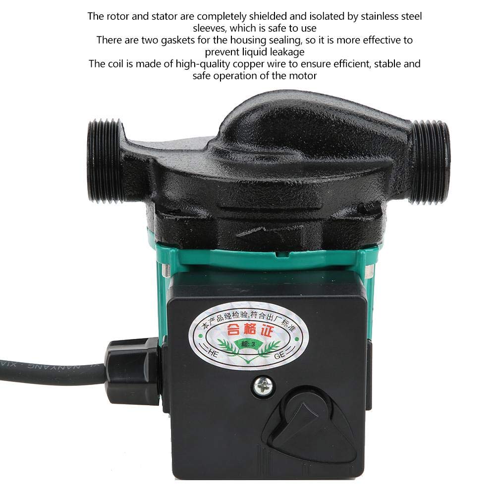 Druckerhöhungspumpe, lautlos, automatisch tragbar, extrem leise mit Kupferdrahtmotor 220 V/50 Hz 0,4 A 100 W 3/4 Zoll, Wasserpumpe