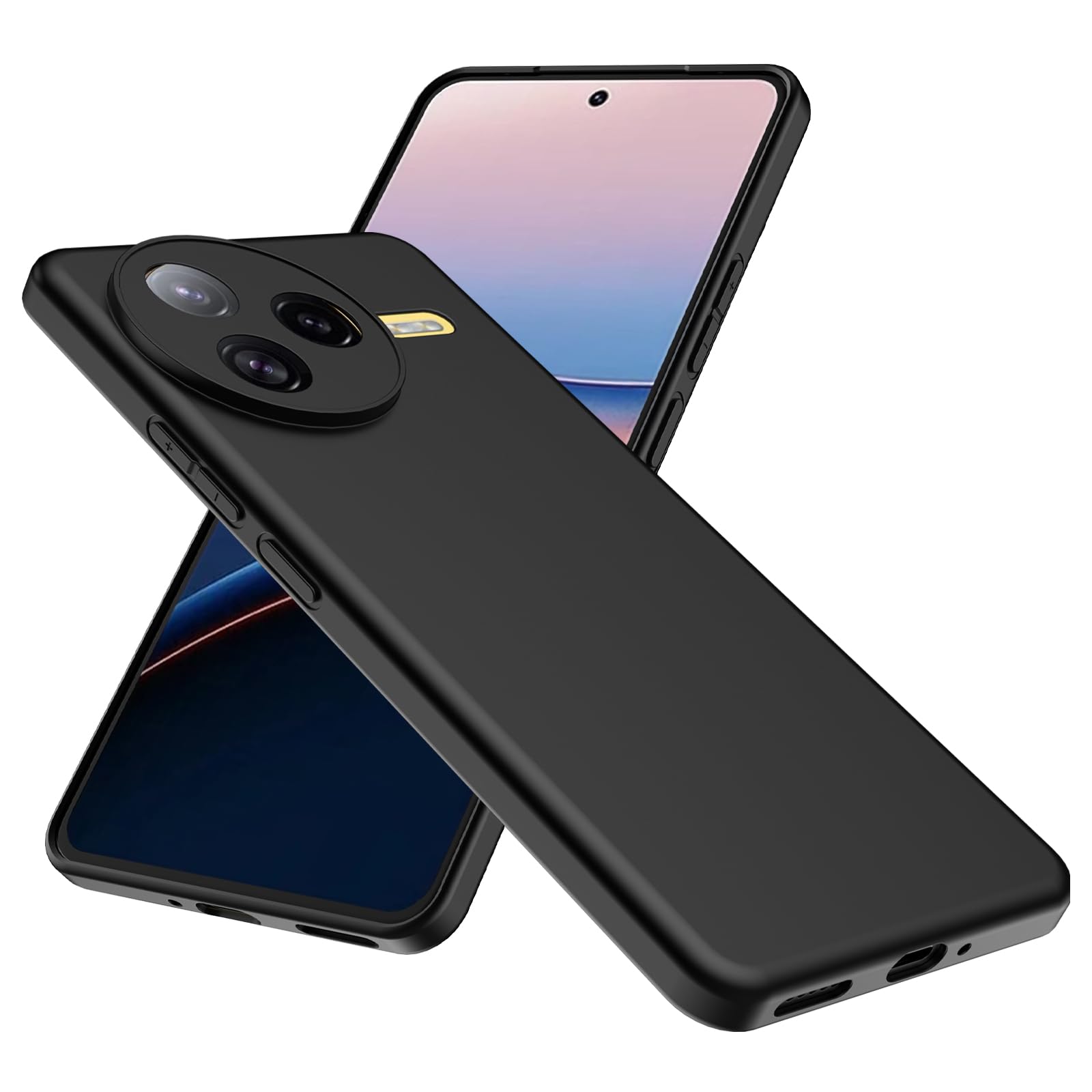 Cover per Xiaomi Poco F7 Pro Antiurto Custodia per 360 Gradi con Protezione dello Schermo Integrata Rugged Trasparente Full Body Protettivo Case Trasparente TPU Cover per Xiaomi Poco F7 Pro, Clear