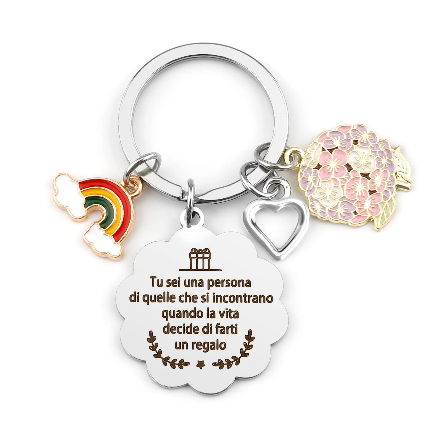 BOMEON Regalo Amica,Regali Migliore Per Amica,Portachiavi Amicizia,Idee Regalo Donna Amica,Regalo Amica Natale,Regalo Amica Speciale,Idee Regalo Originali Per Amica