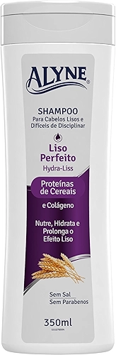 Alyne, Shampoo para cabelos, Liso Perfeito, 350 ml, Roxa