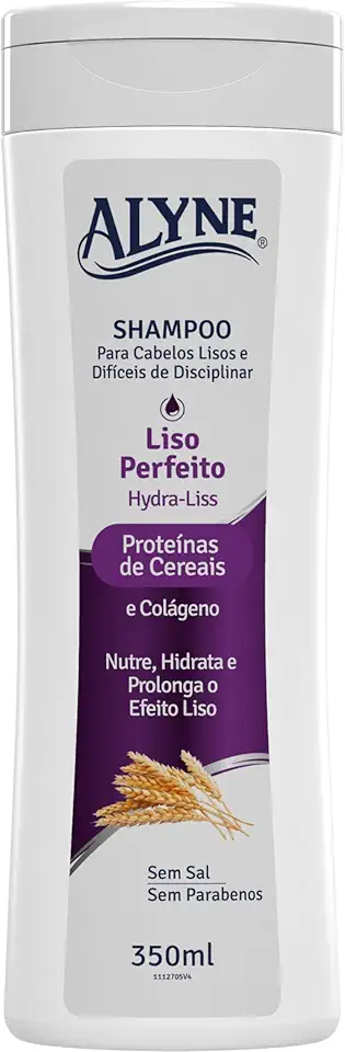 Alyne, Shampoo para cabelos, Liso Perfeito, 350 ml, Roxa