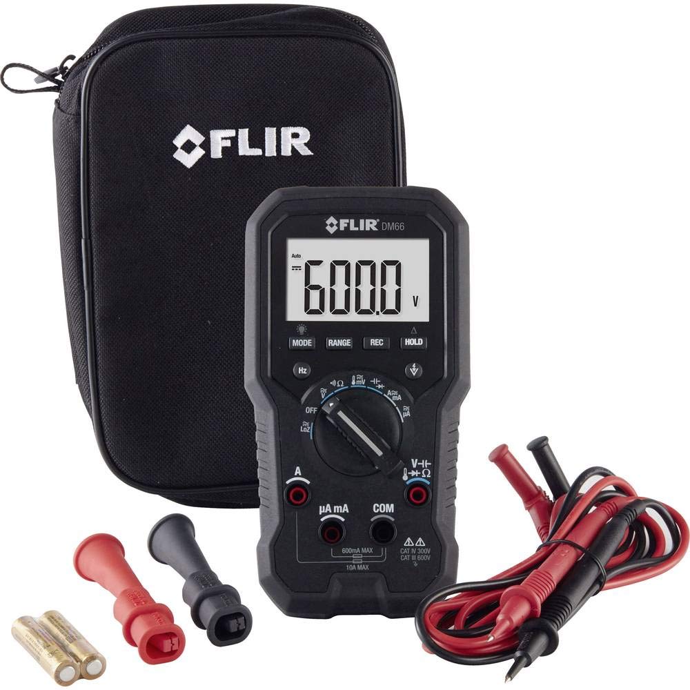 Flir DM66 Multimetro True RMS con Modalità VFD, Senza Contatto