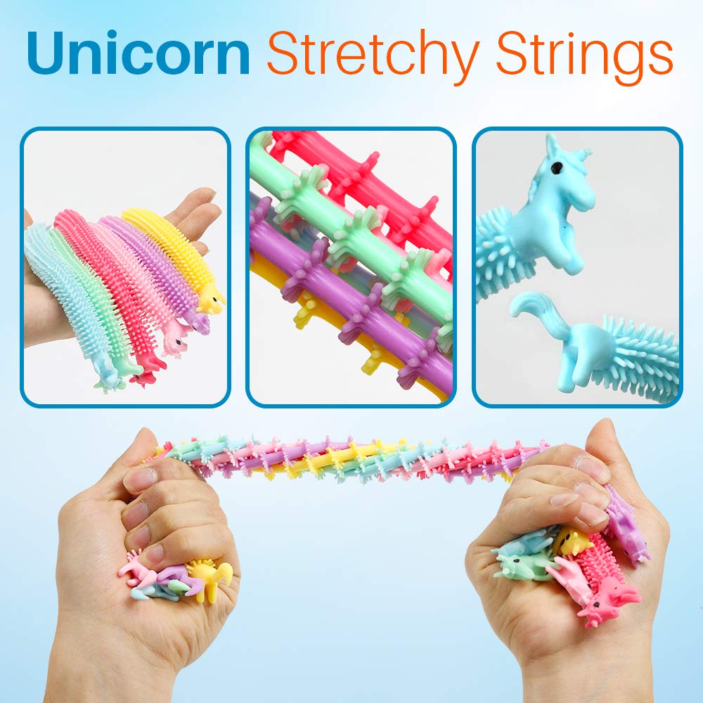 COYUN 16 pieza Push and Pop Bubble Fidget Toy, Juguete Antiestres Educativo para aliviar el estrés, Necesidades Especiales silenciosas Aula para niños, con llavero