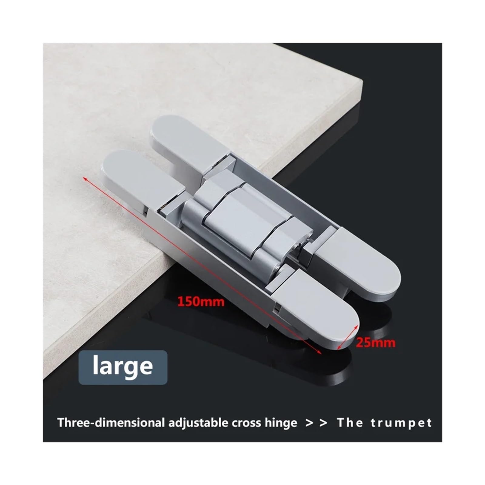 Herrajes For Muebles Con Bisagras, Puerta De Madera Oculta Capacidad Carga Ajustable Hasta 80kg, Plegable, For Mejoras Del Hogar, 2 Uds(G40-1)