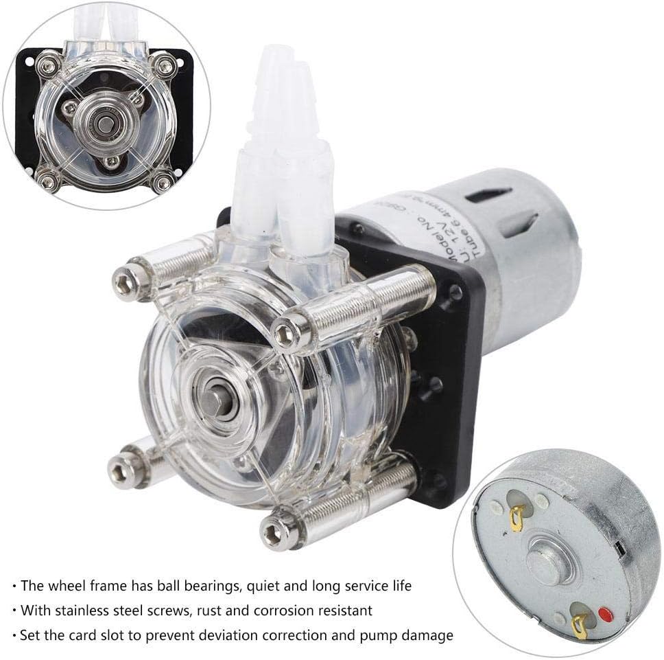 G928 Peristaltic Liquid Pump, 500mL/min Large Flow Peristaltic Metering Pump for Aquarium Laboratory(12V),Metering Pumps