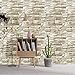 HOMOH - Papel pintado de piedra 3D autoadhesivo para pared, 0,45 x...