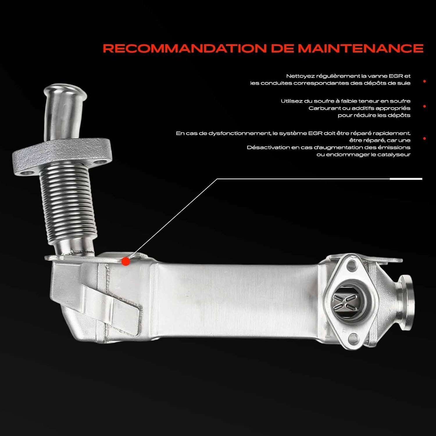 Frankberg Vanne EGR de recirculation des gaz d'échappement 11717790065 | Compatible avec: Série 3 E46, Série 6 Cabriolet E64, Série 3 Cabriolet E46, Coupé Série 3 E46, Série 5 E60