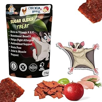 Chicken & Apple Suger Glider Treat | Protein Rich | Great Antioxidants | Crunchy Healthy Snacks | 75g