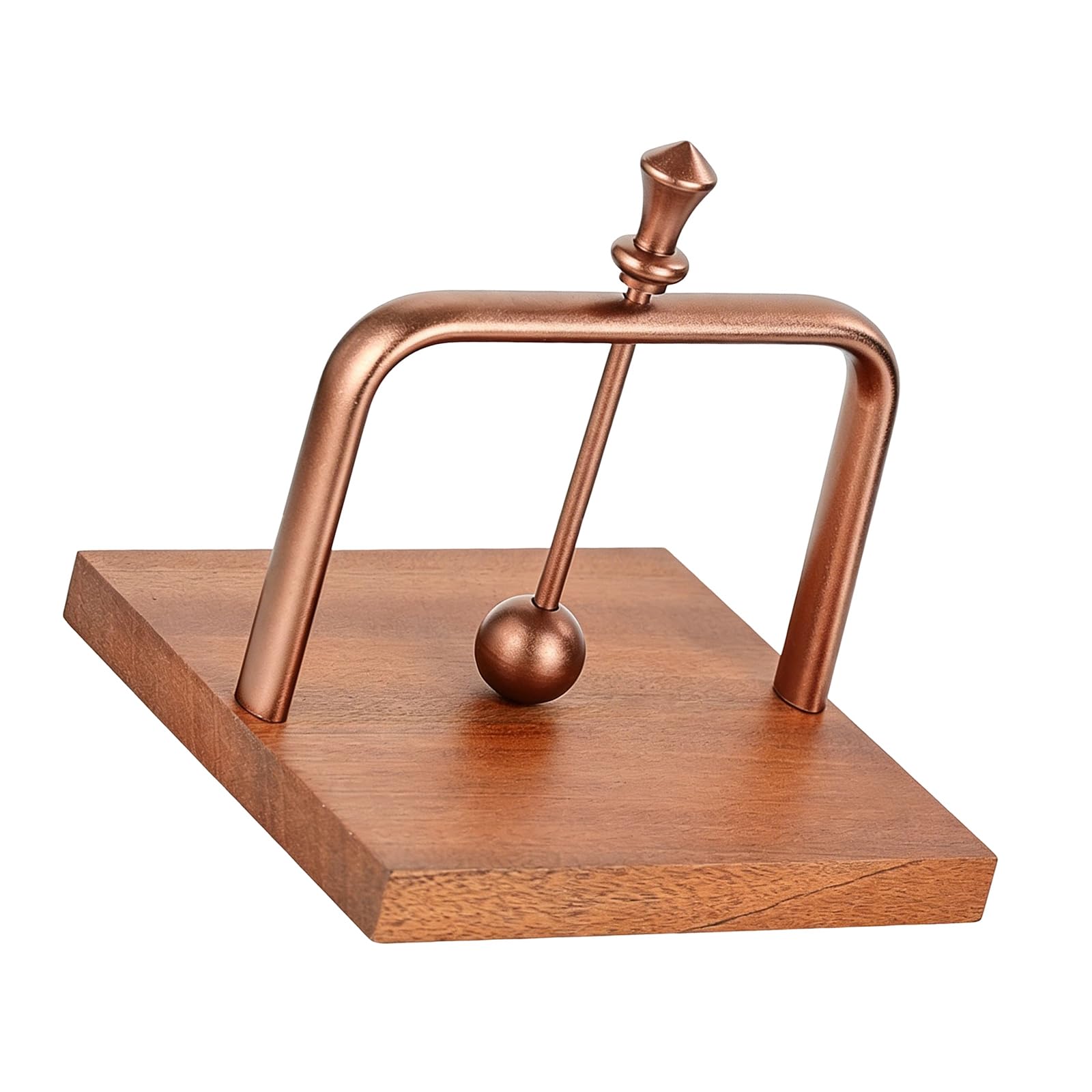 Whoasyst Aluminum Weighted Napkin Dispenser on Hardwood Base for Stable Windproof Use Tabletop Napkin Storage