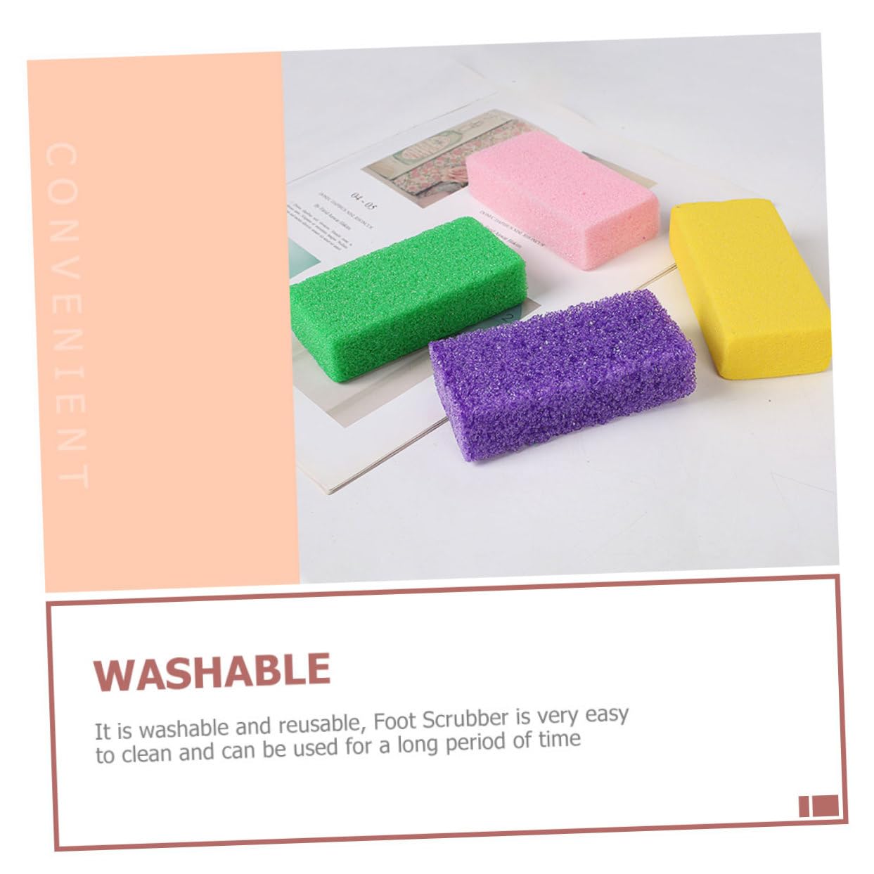 FRCOLOR 30pezzi Pietre Pumice Per Piedi Rimuovi La Morta e Scrub Per Pedicure Strumento Esfoliante Ergonomico