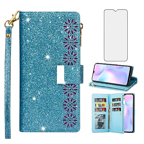Coque Xiaomi Redmi 9A Protection Écran Étui Rabat Cartes Redmi9A
