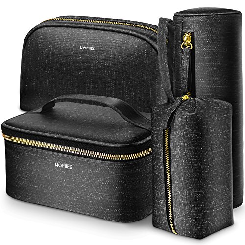 HOMIEE Travel Toiletry Bags, Portable Cosmetic Organizer Bags Waterproof Store Pouch Kits for Travel Accessories, Makeup, Shampoo, Cosmetic, Personal Items, Washing Essentials, 4 Sets