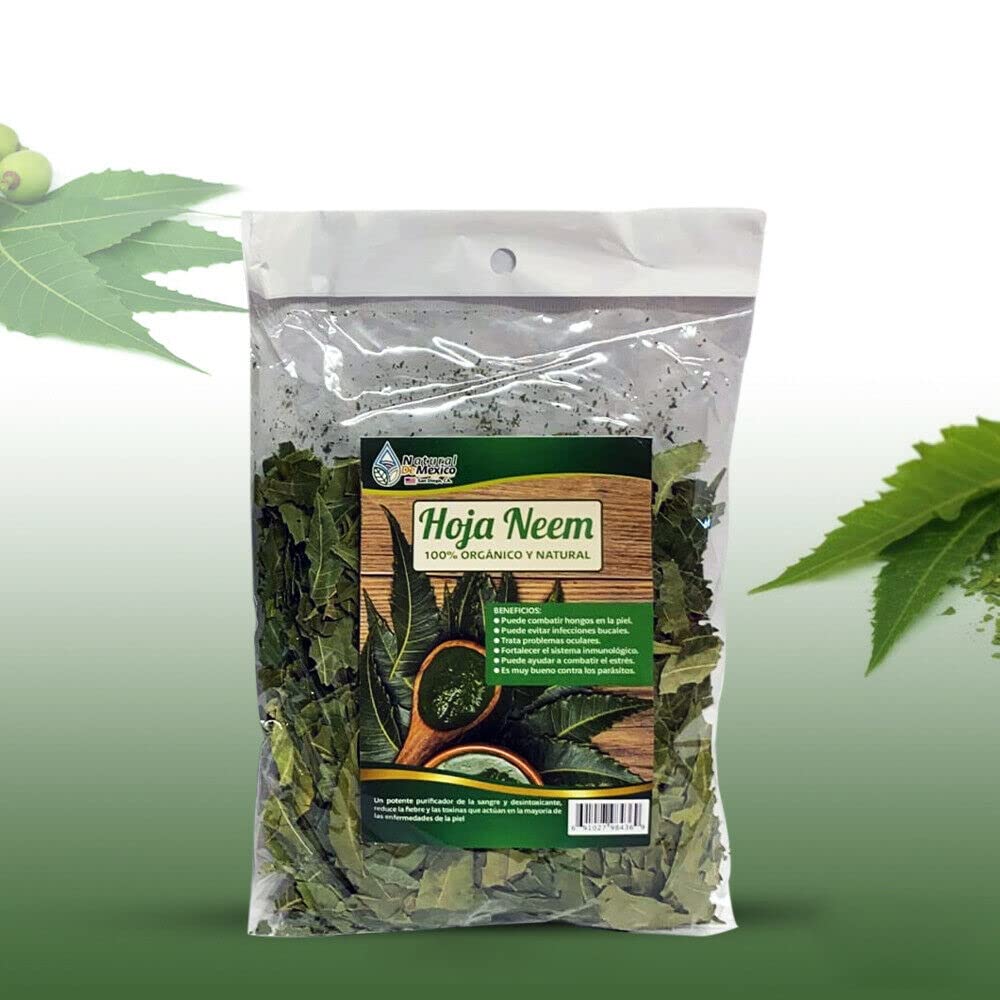 Hoja Neem Herbal/Tea 4 oz-113g Mexican Neem Leaves Supports Skin, Immune & Liver