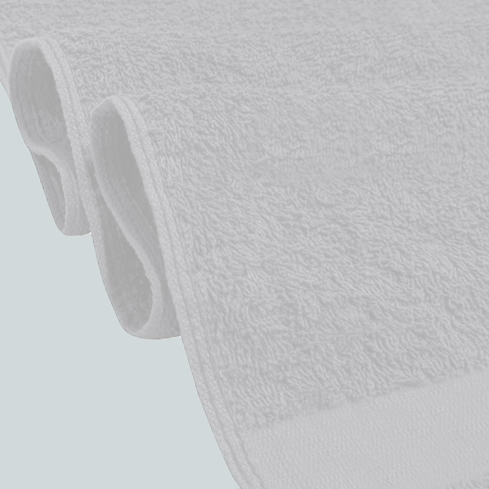 Toallas de mano económicas blancas – Toallas estándar para gimnasio, peluquería, hotel, spa, baño y motel, paquete de toallas de mezcla de algodón de gran tamaño, 16 x 27 pulgadas (paquete