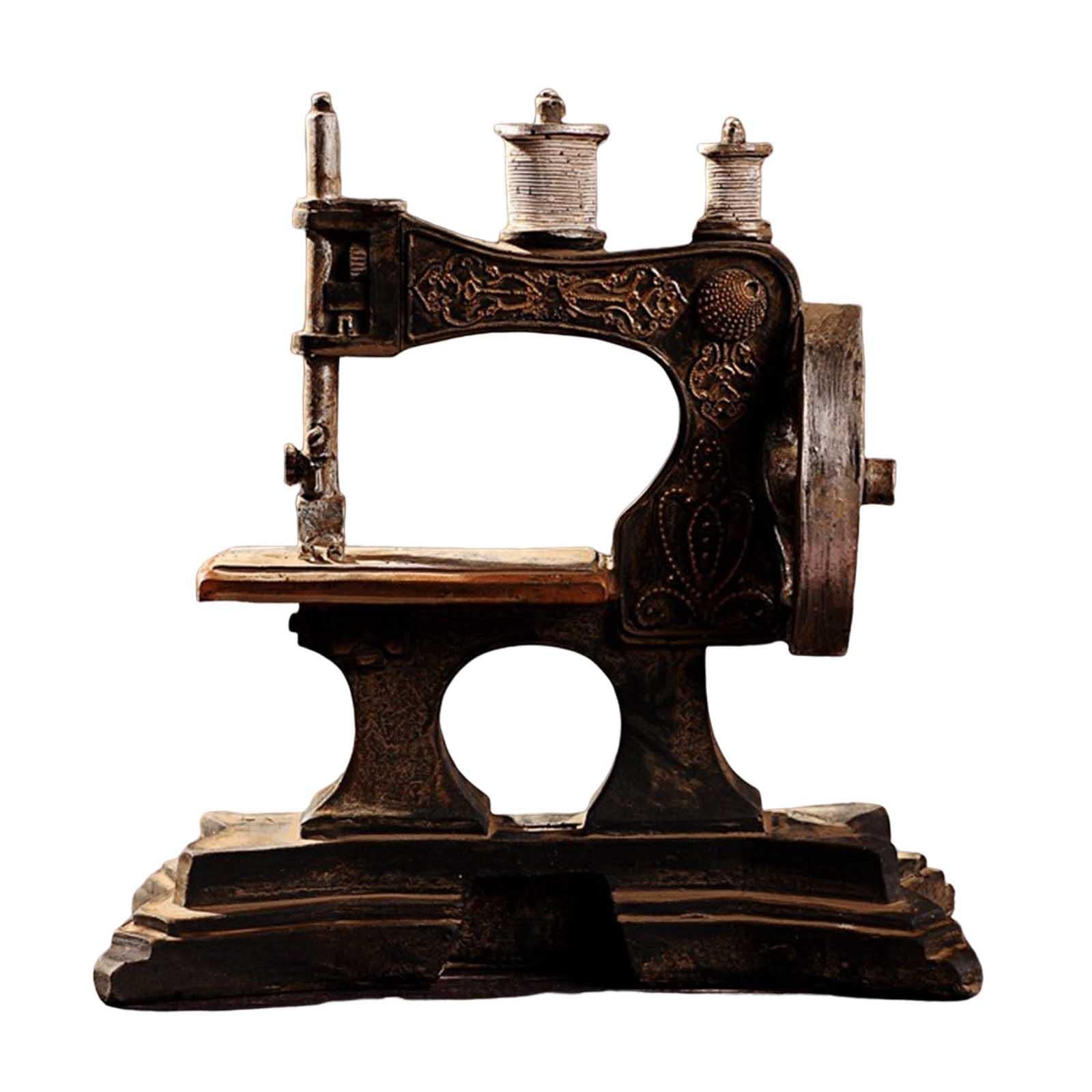 LZVMLNQI Figurine Sculptures Desktop Home Decoration Sewing Machine Resin Statue