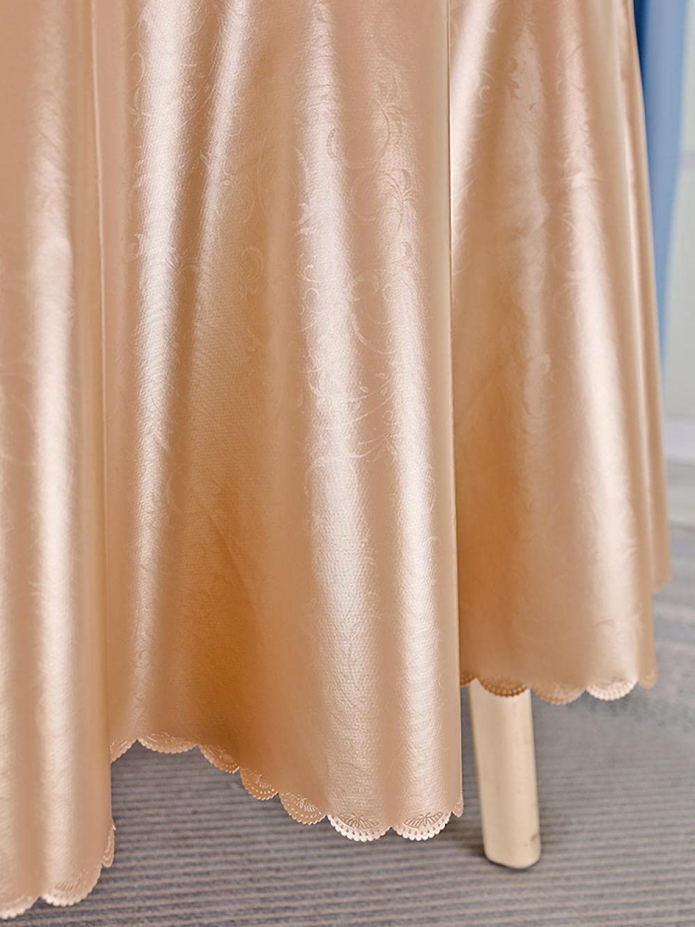 Mantel de Tela Antimanchas Grueso Duradero Impermeable Disponible en Varias Medidas Un Círculo Gris de 280cm de Diámetro.