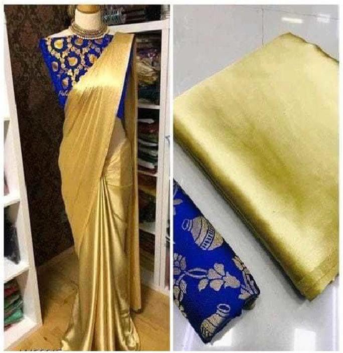 Beautiful Self Design Crepe saree_ CP GOLD RBLUE-image-47