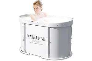 WARMLOVE Portable Tub for Kids, Foldable Bathtub for Therapy, Hot Soaking Spa with Ice