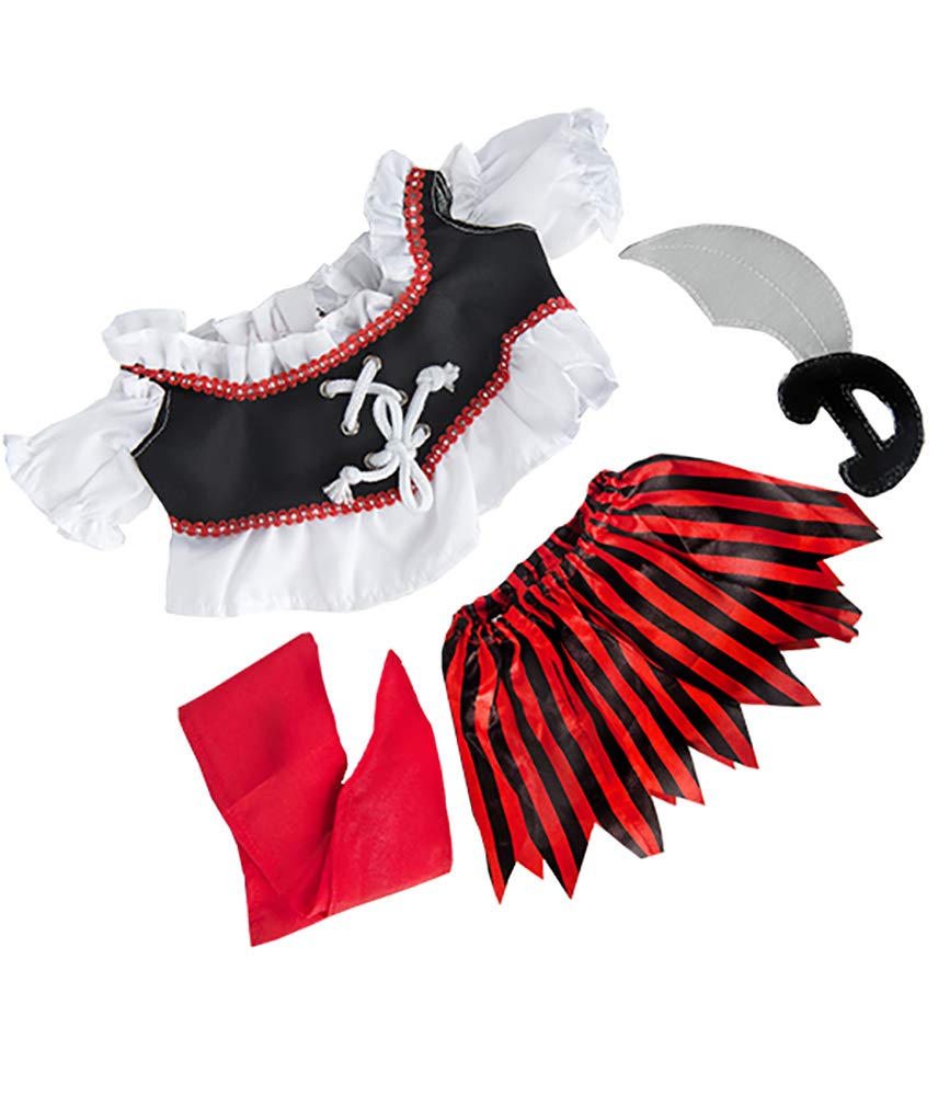 Pirate Girl Outfit w Sword Teddy Bear Clothes Fits Most 14