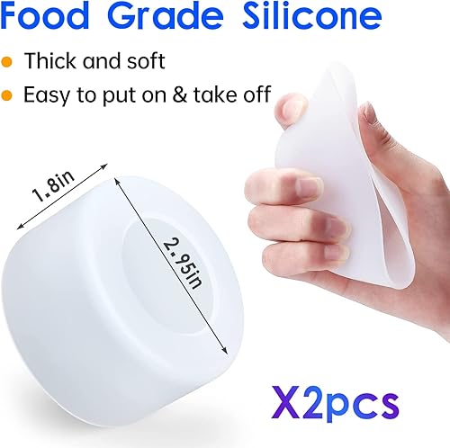 Miniatura 3 de Juego de tapones de silicona a prueba de derrames, compatible con vaso Stanley Quencher H2.0 Flowstate de 40 onzas y 30 onzas, accesorios de copa