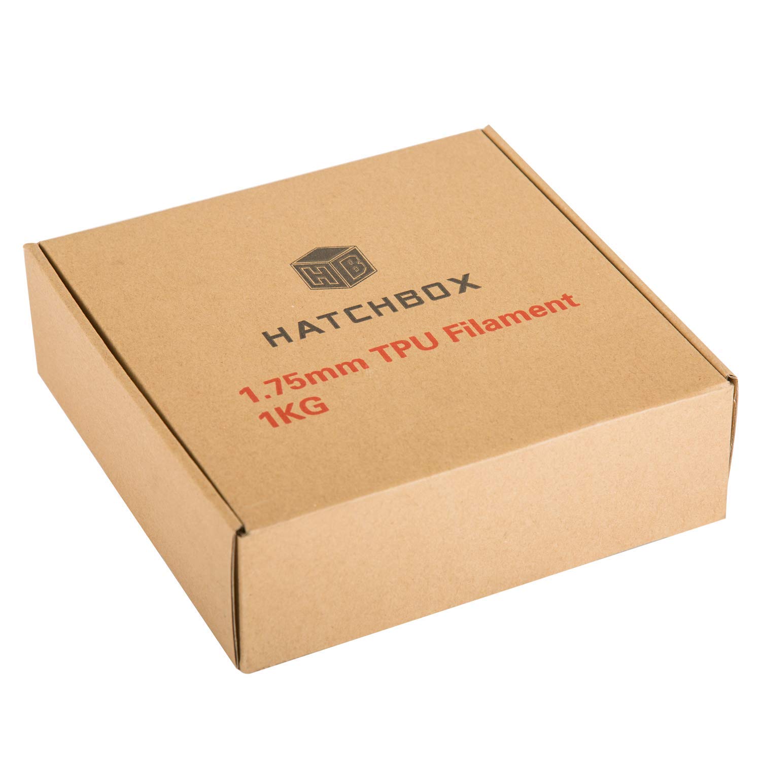 HATCHBOX 1,75 mm czerwony filament do drukarki 3D TPU Shore 95A, szpula 1 kg, dokładność wymiarowa +/- 0,03 mm, filament do drukowania 3D