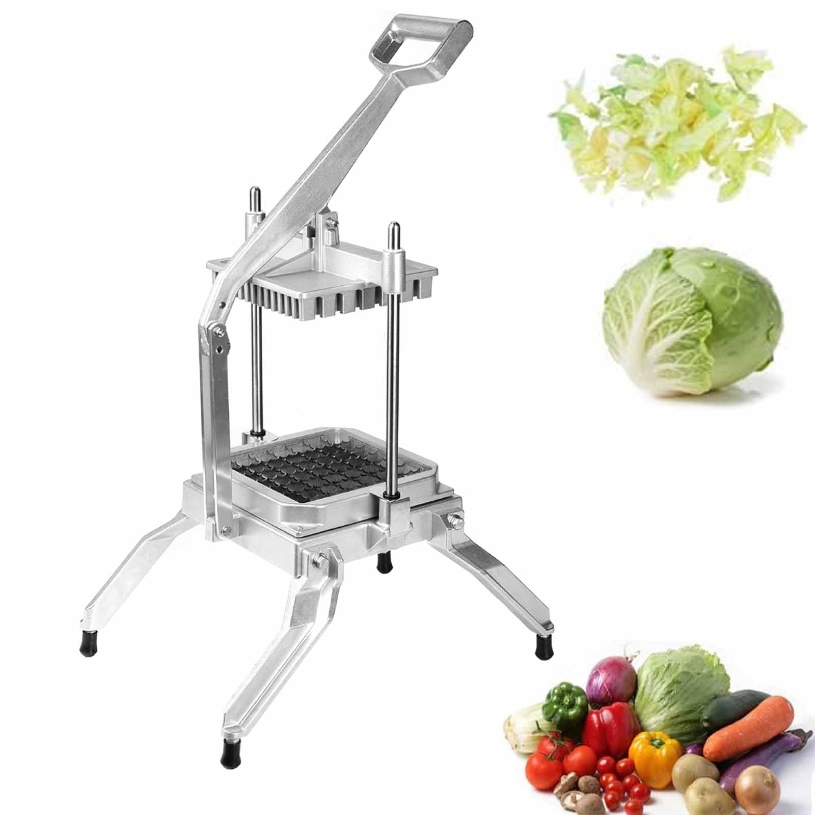 Trancheuse à légumes haute efficacité à poignée ergonomique et coupe en acier inoxydable