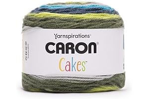 Tasty Caron Macchiato Twisted Cakes Lime Twist Yarn